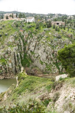 Toledo İspanya 'daki eski mimari. Yüksek kalite fotoğraf