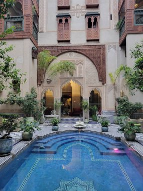 Fas 'ın göbeğinde otantik mimari. Yüksek kalite fotoğraf