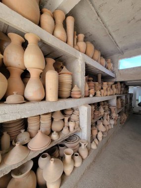 Fez, Fas 'ta el yapımı çömlek. Yüksek kalite fotoğraf