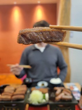 Bir Japon restoranında akşam yemeği. Yüksek kalite fotoğraf