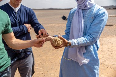 Sahra yakınlarındaki Fas berberi köyü. Yüksek kalite fotoğraf
