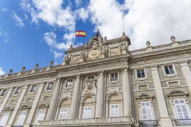 Madrid, İspanya 'daki Kraliyet Sarayı. Yüksek kalite fotoğraf