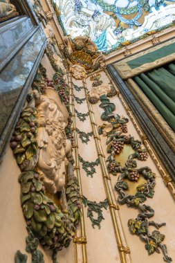 Madrid 'deki Kraliyet Sarayı' nın iç detayları. Yüksek kalite fotoğraf