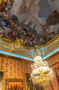 Madrid 'deki Kraliyet Sarayı' nın iç detayları. Yüksek kalite fotoğraf