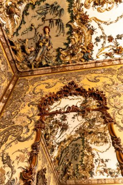 Madrid 'deki Kraliyet Sarayı' nın iç detayları. Yüksek kalite fotoğraf