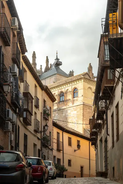 Toledo İspanya 'daki eski mimari. Yüksek kalite fotoğraf