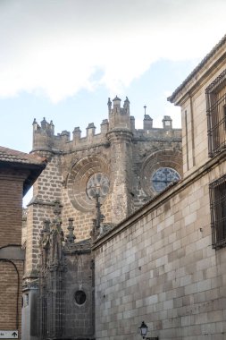 Toledo İspanya 'daki eski mimari. Yüksek kalite fotoğraf