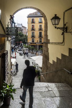 Madrid, İspanya - 1 Mart 2024: Madrid 'de bir gün. Yüksek kalite fotoğraf