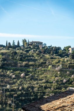 Toledo İspanya 'daki eski mimari. Yüksek kalite fotoğraf