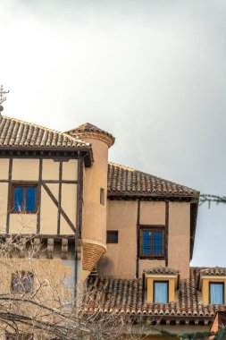 Toledo İspanya 'daki eski mimari. Yüksek kalite fotoğraf