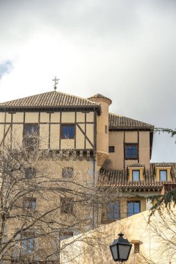 Toledo İspanya 'daki eski mimari. Yüksek kalite fotoğraf