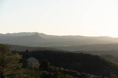 Prescott Arizona 'da Baş parmak Butte. Yüksek kalite fotoğraf