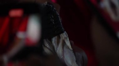 Krabi, Tayland - 24 Aralık 2024 Krabi Tayland 'da bir Kobra gösterisi 