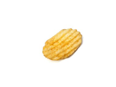Patates cipsi beyaz arkaplanda izole