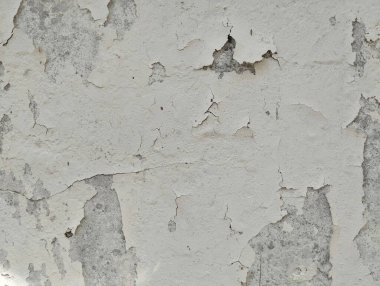 Dökülen boya dokusu arka planıyla yıpranmış eski grunge duvarını kapat