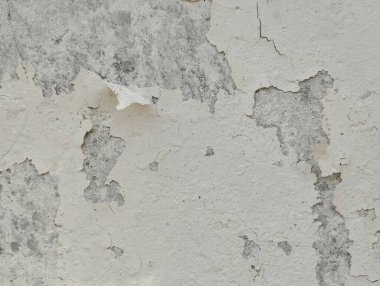 Dökülen boya dokusu arka planıyla yıpranmış eski grunge duvarını kapat