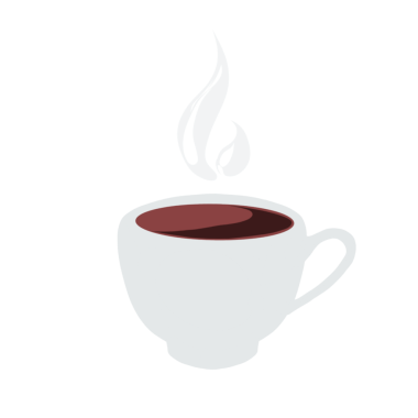 Arkaplansız sıcak kahve bardağı simgesi