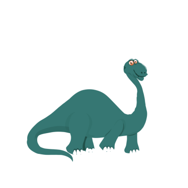 resimde yeşil dinozor 