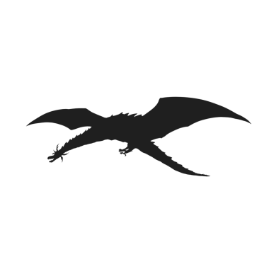 uçan ejderha vektör illüstrasyonu