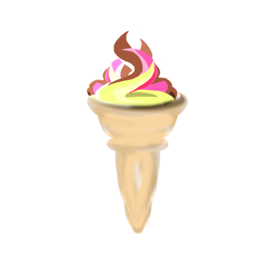 Geçmişi olmayan bir dondurma külahının çizimi