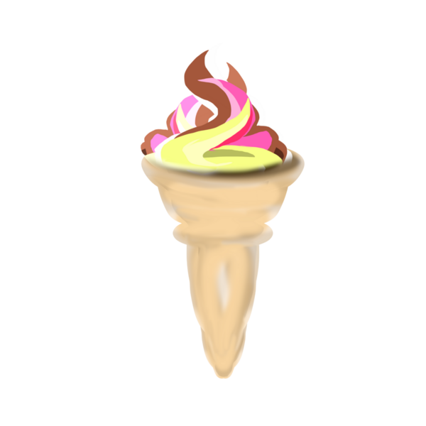 Geçmişi olmayan bir dondurma külahının çizimi