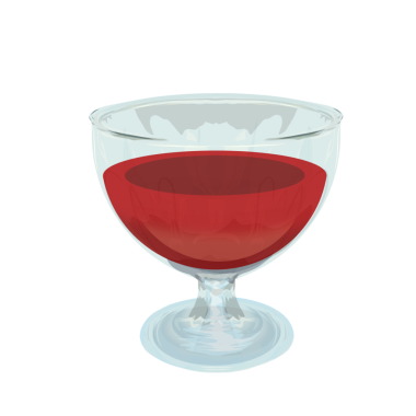 Arka planda olmayan bir kadeh kırmızı şarap.