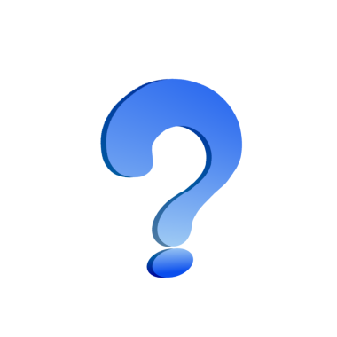 arkaplan olmadan mavi soru işareti simgesi