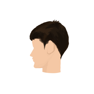 Arka planda olmayan bir adamın portresi.