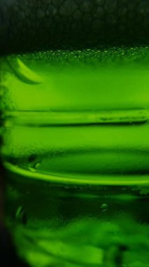 Bulaşık deterjanı köpüğünün aşırı yakın çekim makrosu