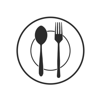 kaşık ve çatal arka plan olmadan bir tabakta