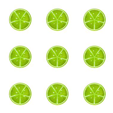 arkaplansız limon dilimleri koleksiyonu