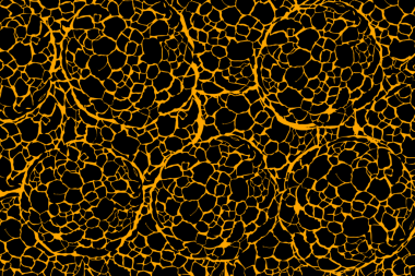 Sarı çatlamış desenli koyu soyut arkaplan