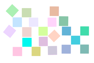 Renkli kareler oluşturan kağıtların oluşturulduğu bir arkaplan