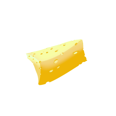 Arkaplanı olmayan bir peynir parçasının simgesi