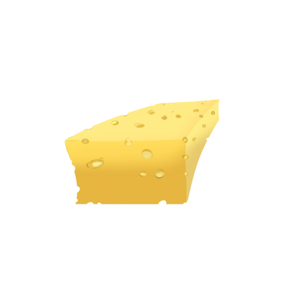 Arkaplanı olmayan bir peynir parçasının simgesi