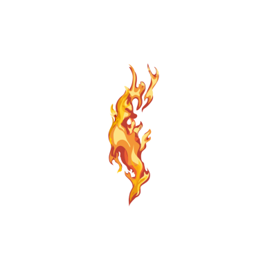 fire icon illustration without background