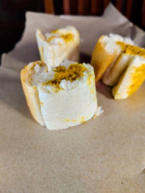 some slices of bread with srikaya jam