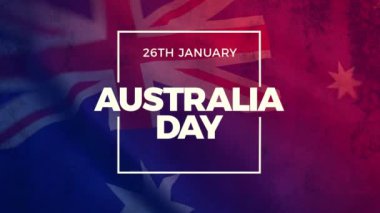 Avustralya Ulusal Günü 'nde bayrak sallanıyor