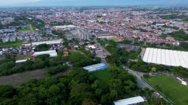 Palmira, Valle del Cauca, Kolombiya, Hava Manzarası. Yüksek kalite 4k görüntü