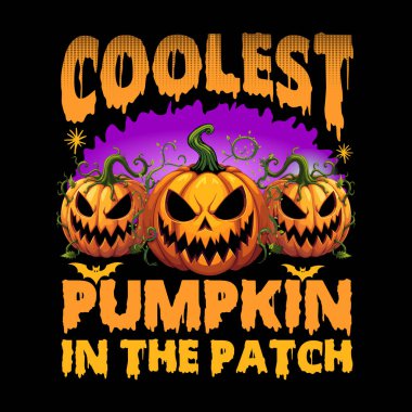 Yamalardaki en havalı balkabağı, grafik tasarım Cadılar Bayramı balkabağı