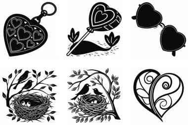 Deniz aygırı ikonu, deniz aygırı silueti ve balina köpekbalığı silueti içeren bu eşsiz seti keşfedin. Yaratıcı projeler, grafik tasarımı ve sanatsal ilham için mükemmel..