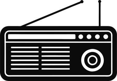  radio vector icon design