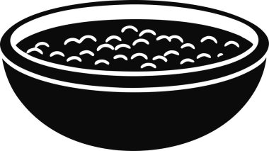 Beyaz arkaplanda siyah mısır gevreği simgesi. Bu düzenlenebilir ve basılabilir bir vektör eps dosyası.