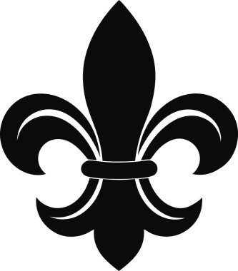  Fleur de lis simgesi. Bu düzenlenebilir ve yazdırılabilir bir dosya..
