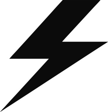 Şimşek simgesi ikon vektörü 2 ton sürümü. Bu düzenlenebilir ve yazdırılabilir bir vektör eps dosyası.