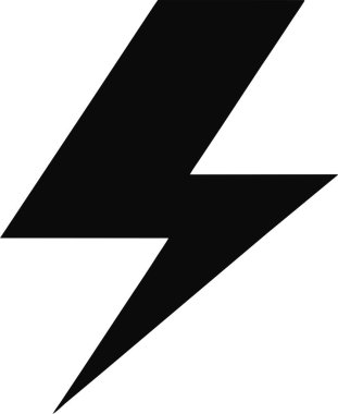 Şimşek simgesi ikon vektörü 2 ton sürümü. Bu düzenlenebilir ve yazdırılabilir bir vektör eps dosyası.