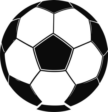 Futbol topu beyazda izole edildi. Bu düzenlenebilir ve basılabilir bir vektör eps dosyası..