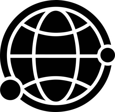 dünya çapında küresel bağlantı konsepti. Bu düzenlenebilir ve yazdırılabilir vektör eps dosyası.