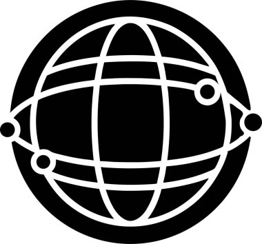 dünya çapında küresel bağlantı konsepti. Bu düzenlenebilir ve yazdırılabilir vektör eps dosyası.