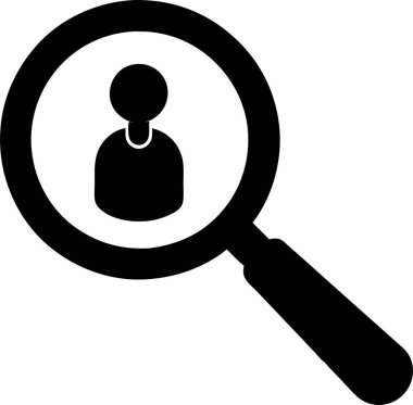 Büyüteç simgesi arama ve konsept bulma. bu düzenlenebilir ve yazdırılabilir vektör eps dosyası.